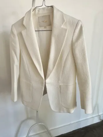 Veste blanc crème Maje