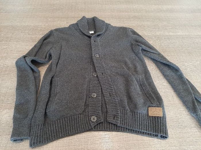 Gilet gris pour garçon 12 ans