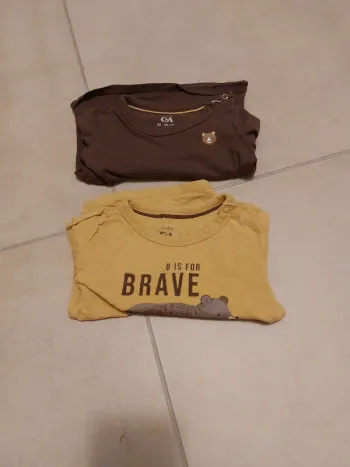 Lot de 2 tshirt manches longues
