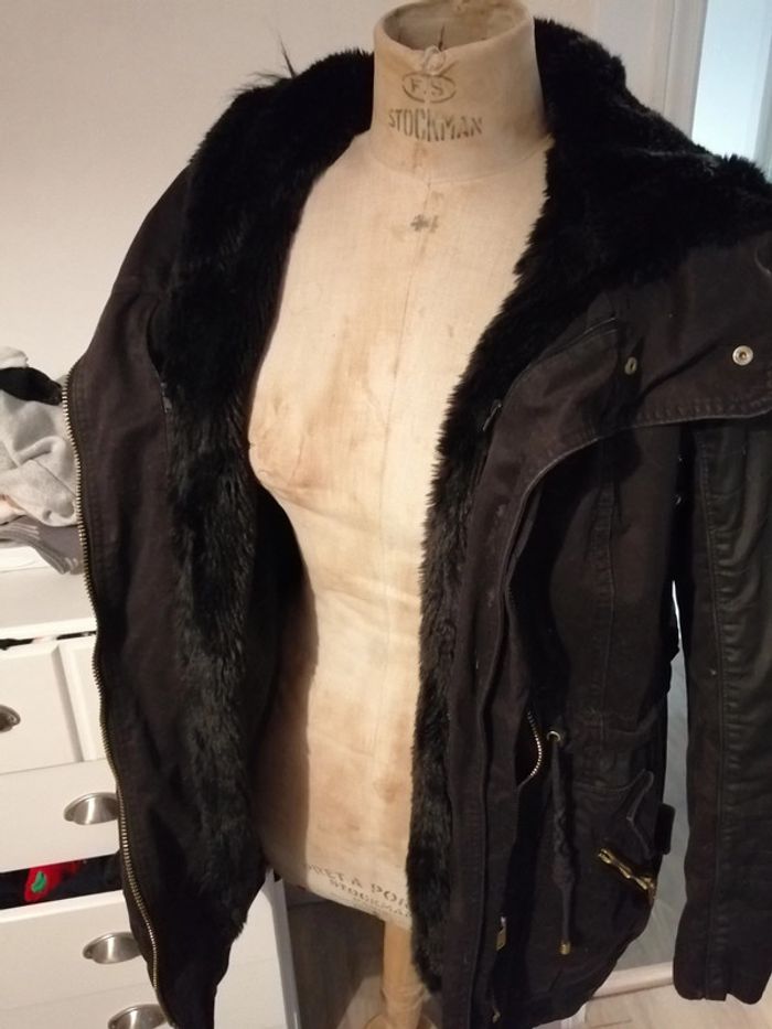 Parka doublée fausse fourrure - photo numéro 2