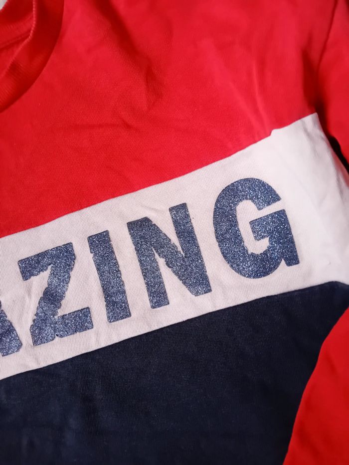 Sweat tricolore amazing à paillettes fille 12 ans gemo - photo numéro 7