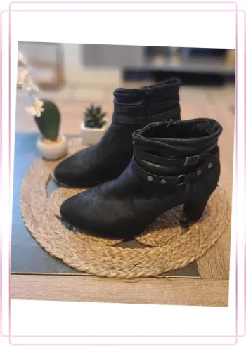Bottines noires taille 38 – bon état