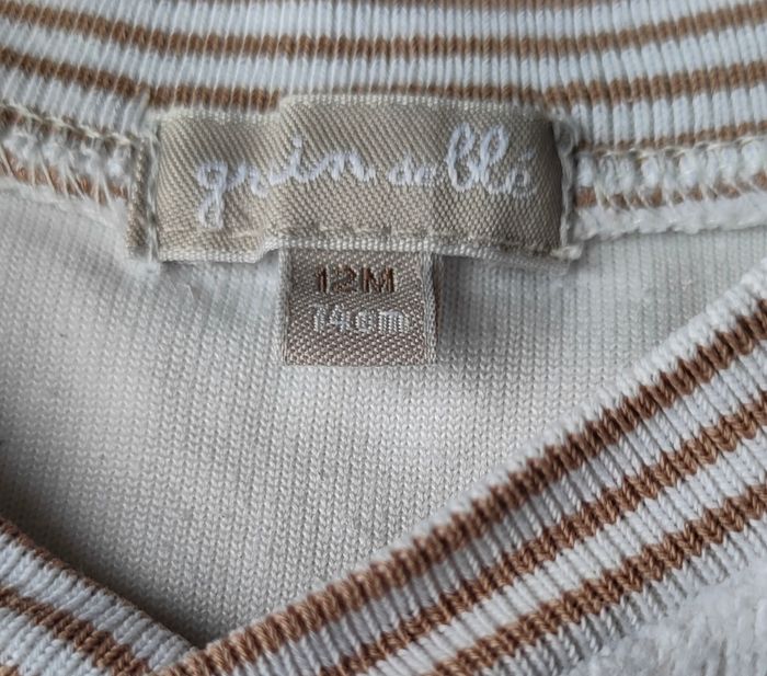 Pyjama en velours taille 12 mois/ 1 ans - photo numéro 2