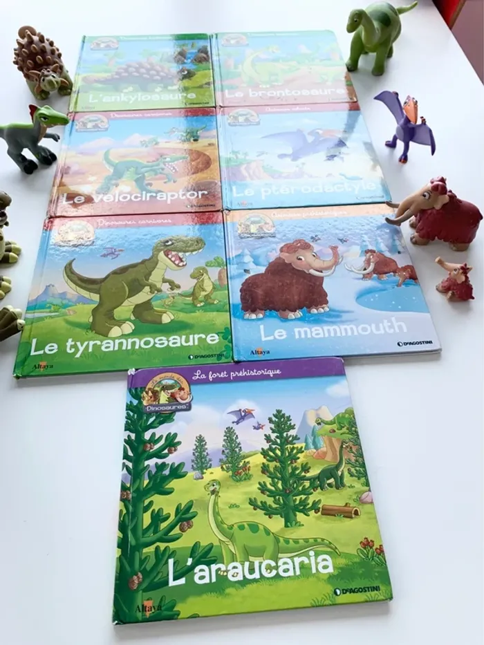 📚 livres avec figurines le monde des dinosaures. altaya De agostini - photo numéro 3