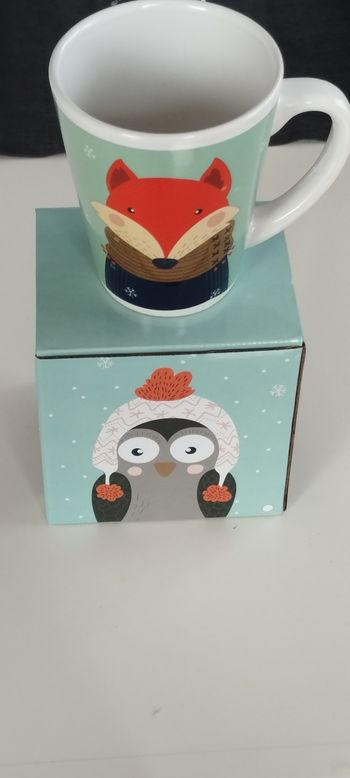 Tasse renard noel
