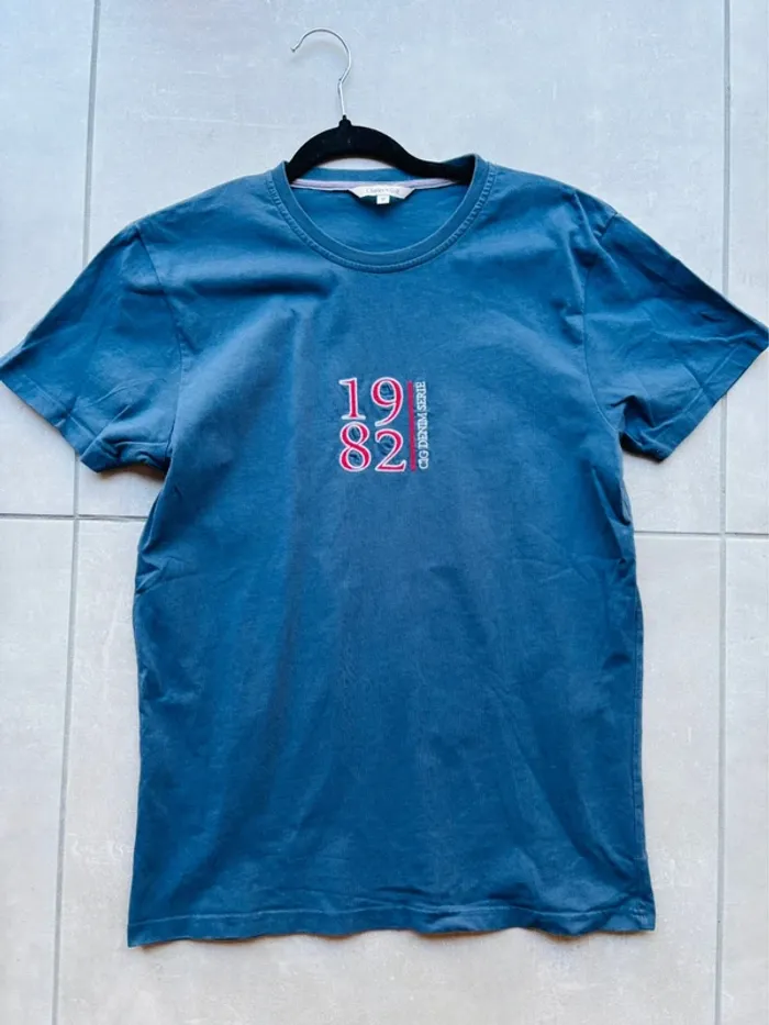 Magnifique t-shirt bleu homme Charles le Golf