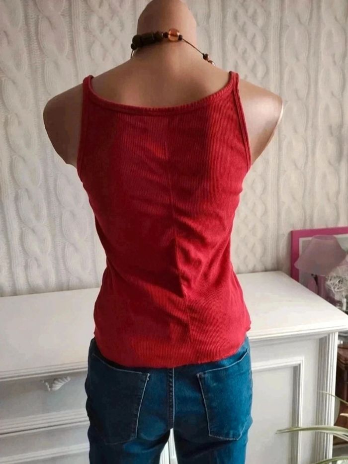 Débardeur coton avec fronce taille M - photo numéro 5