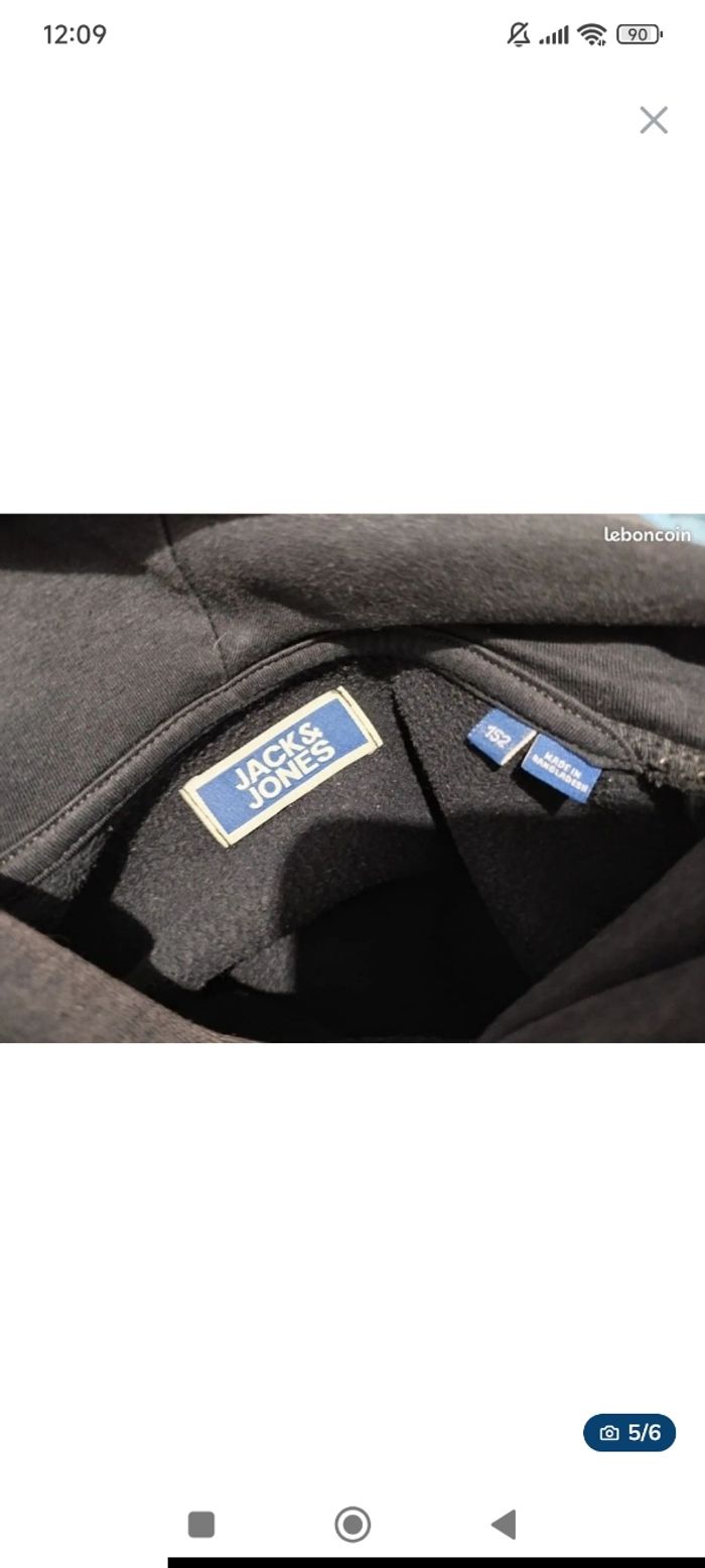 Lot de 2 Sweat Jack et Jones 12 ans - photo numéro 4