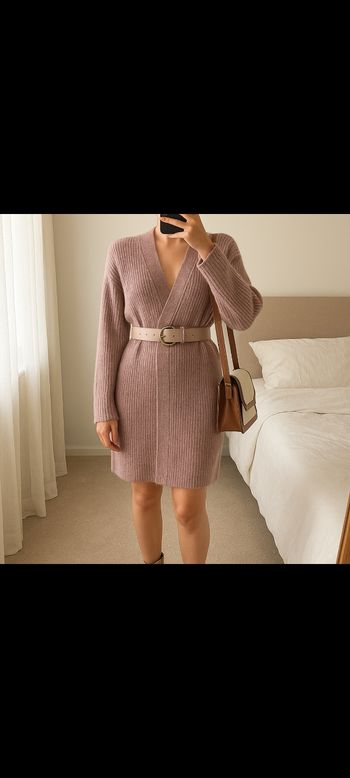 Gilet long femme rose Kiabi taille S