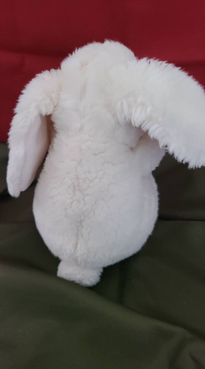 Peluche lapin blanc  GIPSY - photo numéro 2