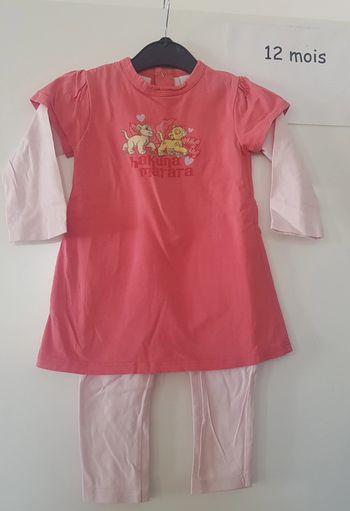 Combinaison le roi lion disney 12 mois