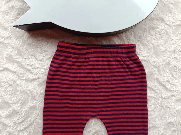 Pantalon sarouel legging rayé Garçon 3/6 mois Early days 100% coton - photo numéro 3