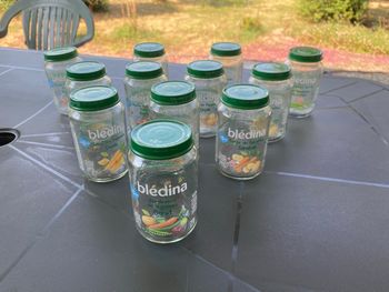 Lot de 12 grands pots de Blédina 200g vides