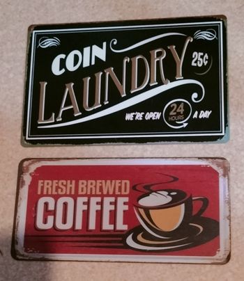 Lot de 2 plaques metal