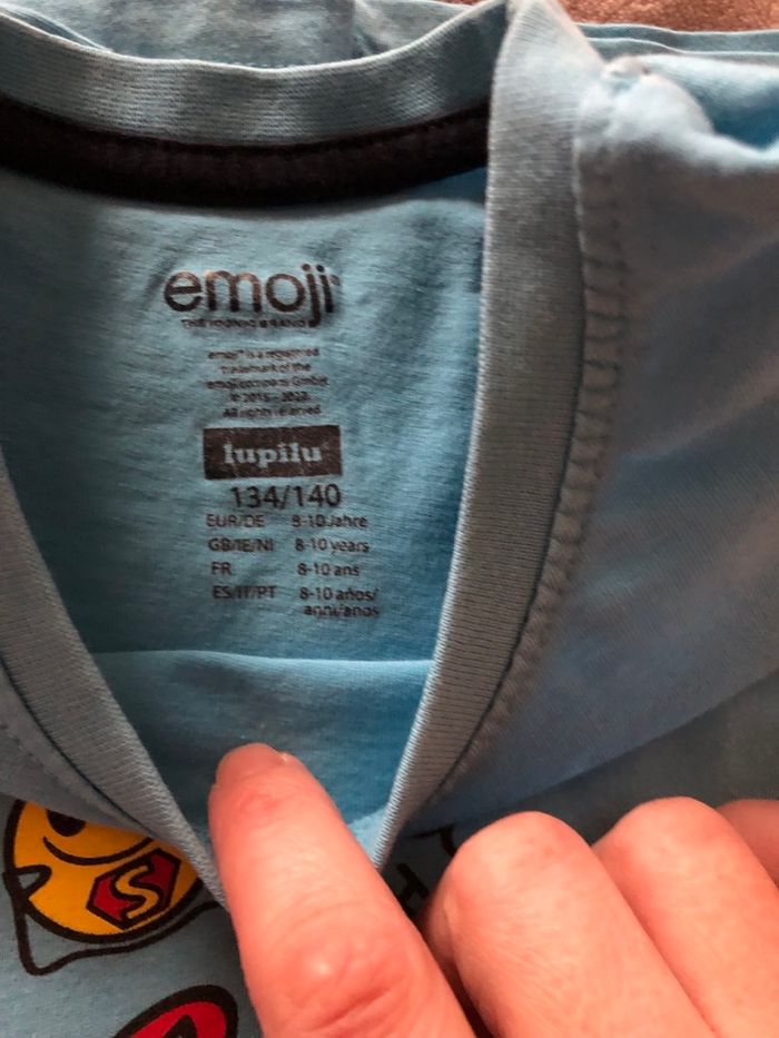 T-shirt  Emoji garçon 8-10 en TBE Lupilu - photo numéro 2