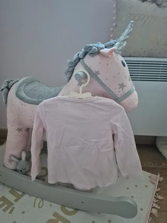 Haut manches longues licorne 92cm - photo numéro 2