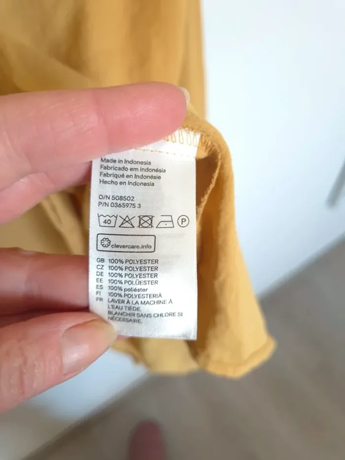 Blouse jaune H&M taille 36 - photo numéro 5