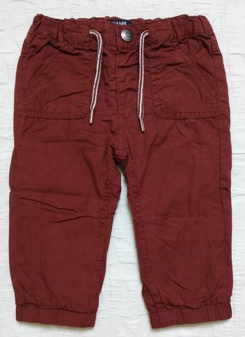 Kiabi pantalon marron brique 6 mois