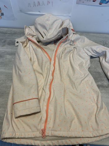 manteau imperméable et doublé polaire fille 8 ans 