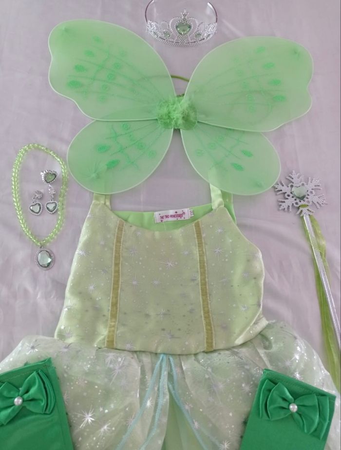 Déguisement fée verte et accessoires 6ans - photo numéro 2