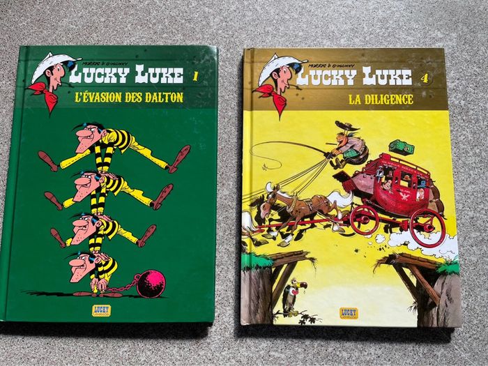 Lot de deux BD Lucky Luke
