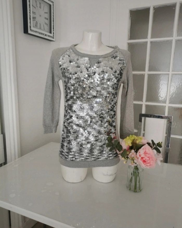 🩶🤍Jolie Pull Sequin Gémo 🩶🤍 - photo numéro 7