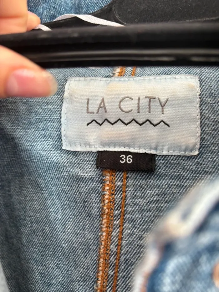 combinaison en jean la City taille 36 - photo numéro 4