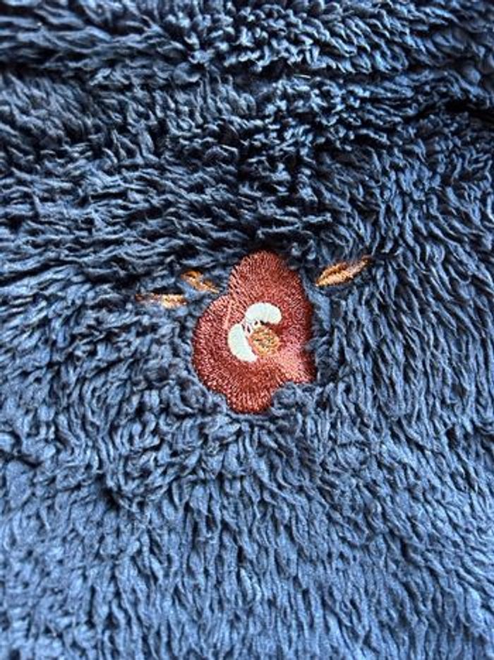 Gilet capuche pilou bleu marine 8 ans Vert baudet - photo numéro 3