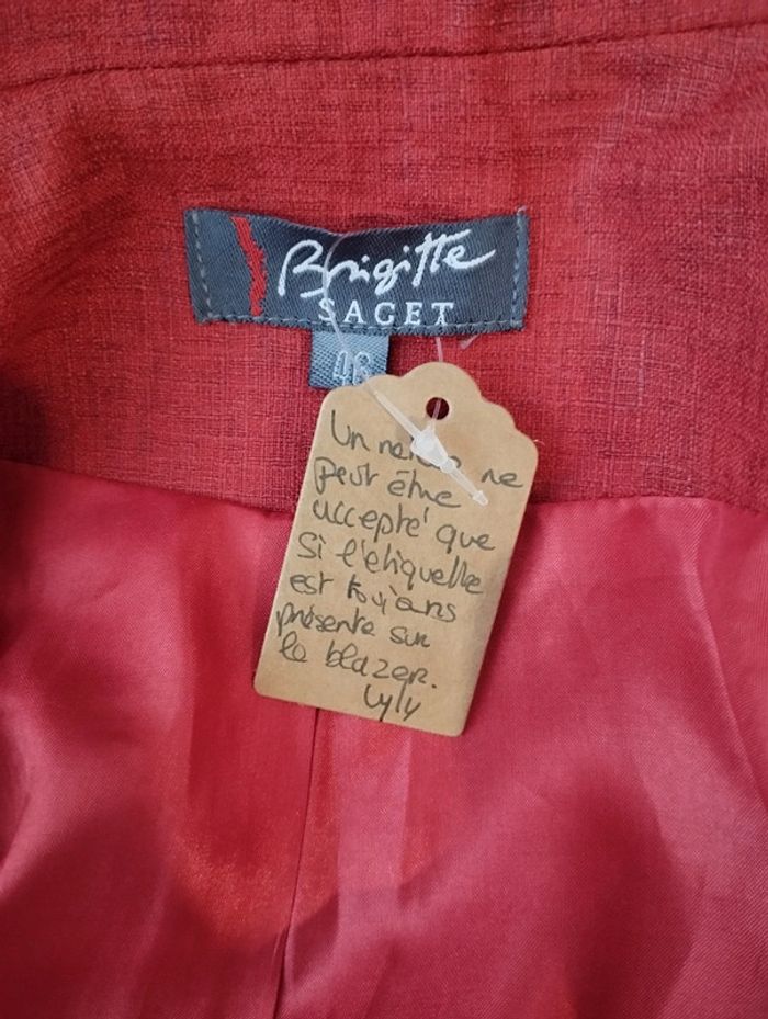 Blazer Brigitte Saget taille 46 - photo numéro 11
