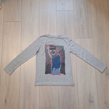 Maillot manche longue gris. Garçon 10 ans. Marque In Extenso