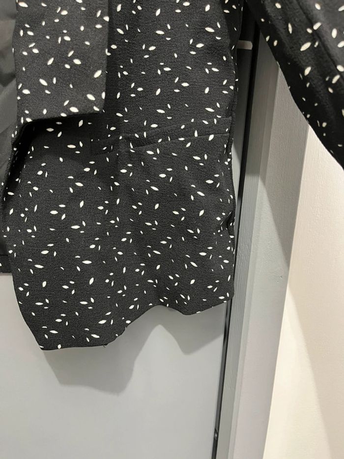 Veste blazer femme 44 noir motifs blancs neuve - photo numéro 6