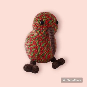 Kiwi en crochet fait main
