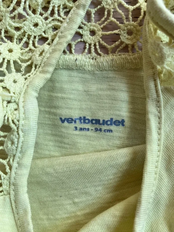 Lot vêtements été jupe/haut a bretelles + gilet 3 ans Vertbaudet - photo numéro 6