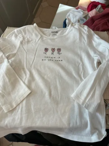 T shirt manches longue fille