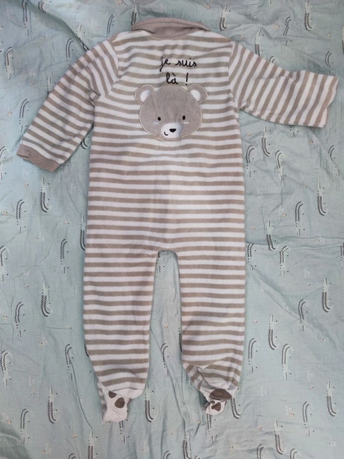 Pyjama velours où se cache mon doudou T.24 mois - photo numéro 2