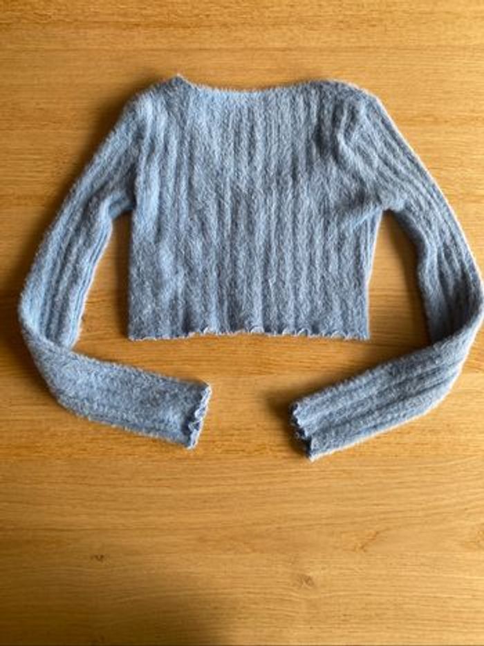 Gilet/boléro bleu XS - photo numéro 3