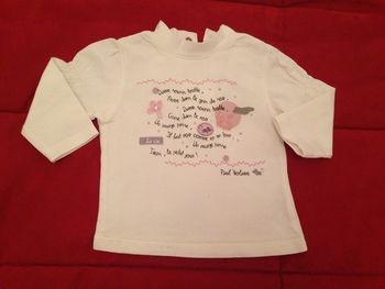 Tee-shirt blanc manches longues