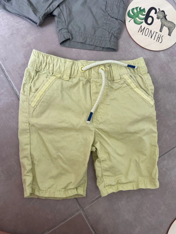 Lot de deux shorts pantalons taille 6 mois obaibi - photo numéro 4