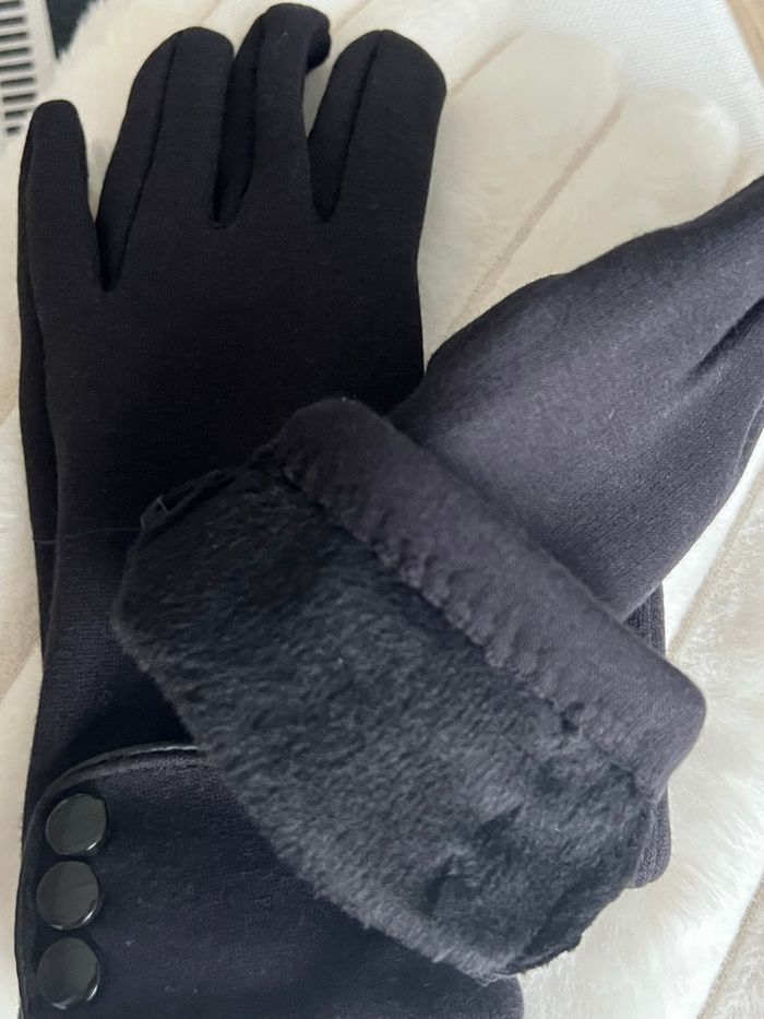 Gant noir élégant femme taille s - photo numéro 5