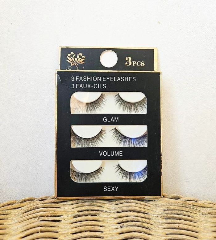 Lot de 3 faux cils
