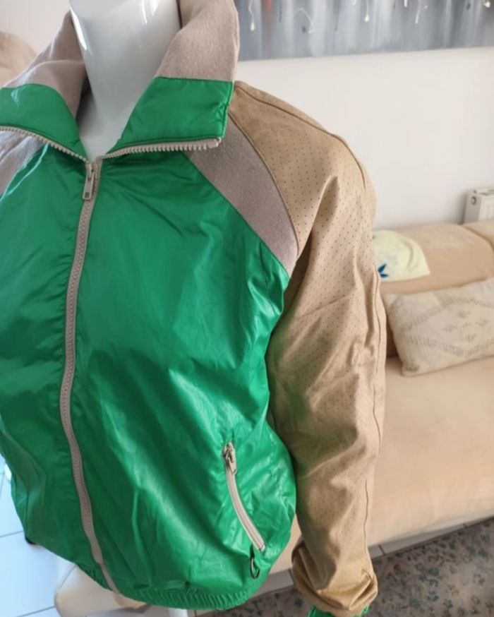 Blousons vintage année 90 manches en cuir - photo numéro 3