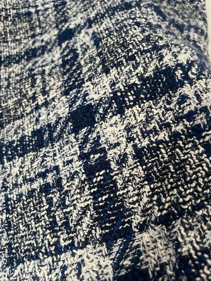 Zara veste blazer texturé /robe tailleur sans manches en tweed taille S - photo numéro 16