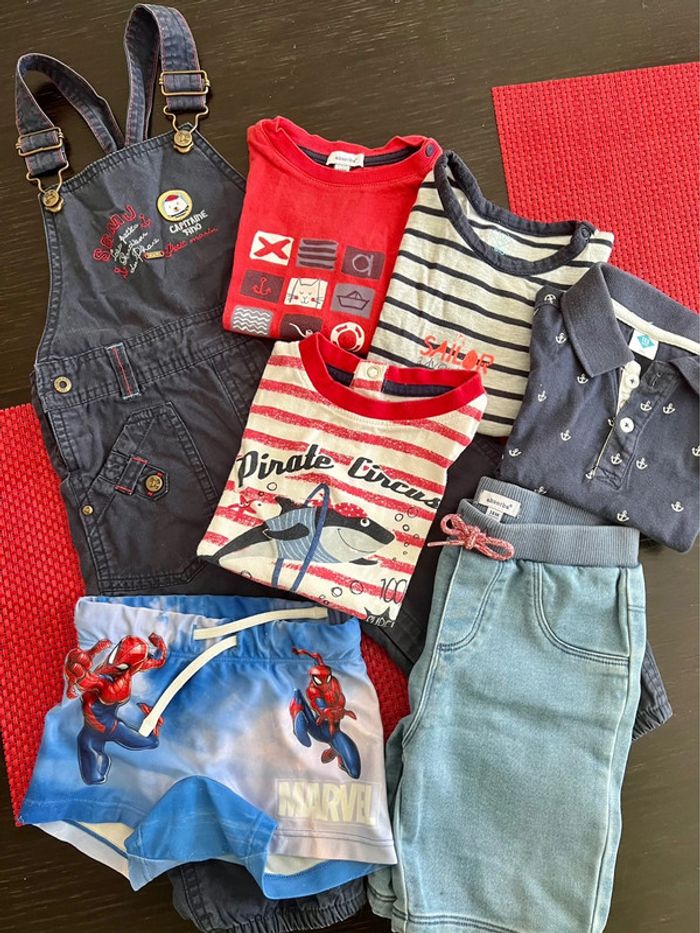 Lot printemps été - Petit matelot 18 mois