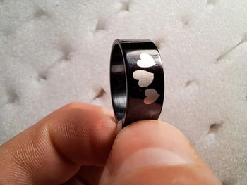 Bague acier inoxydable motifs