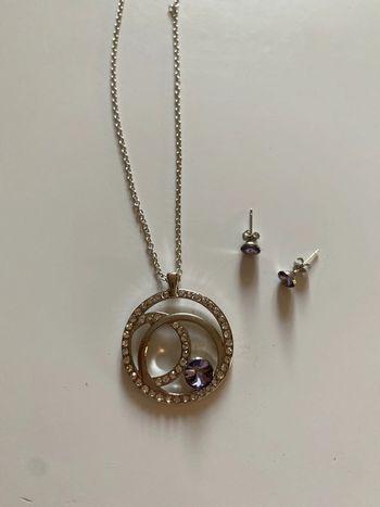 Parure collier et boucles d’oreilles
