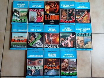 Lot de 13 livres polar "Fleuve Noir" Années 70/80