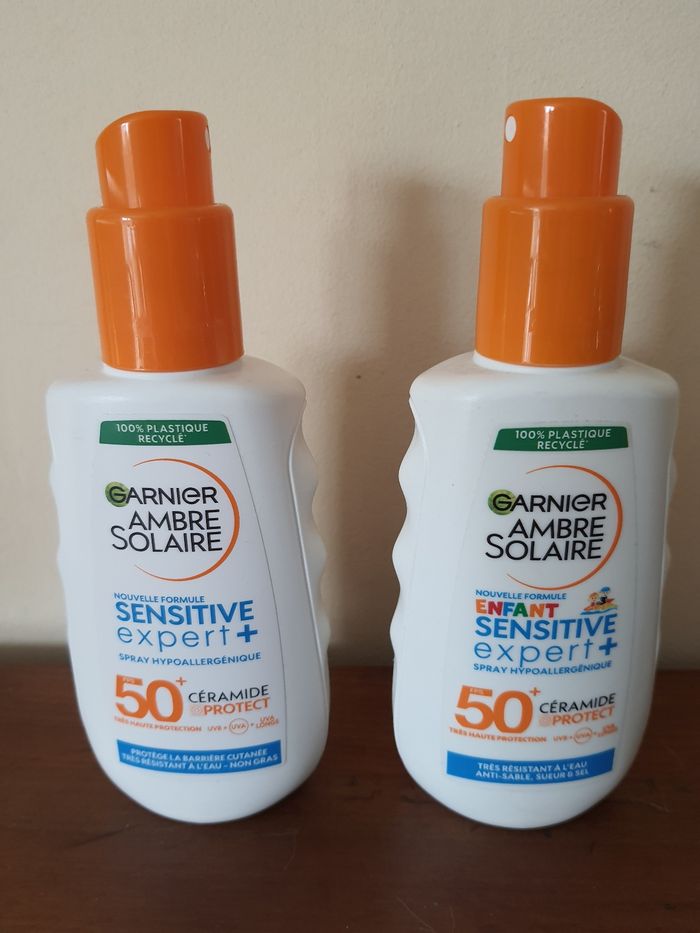 Lot de 2 sprays protection solaire enfant 50+ Garnier - photo numéro 1