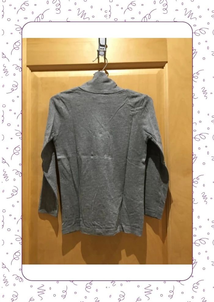 T-shirt col roulé gris tape à l’œil - photo numéro 2