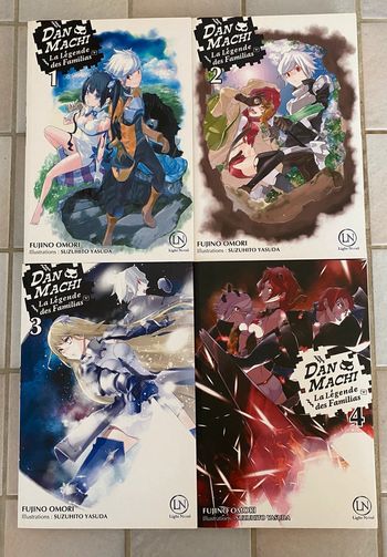 Danmachi La légende des familias tome 1-2-3-4