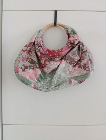 Sac artisanal patchwork multicolore
